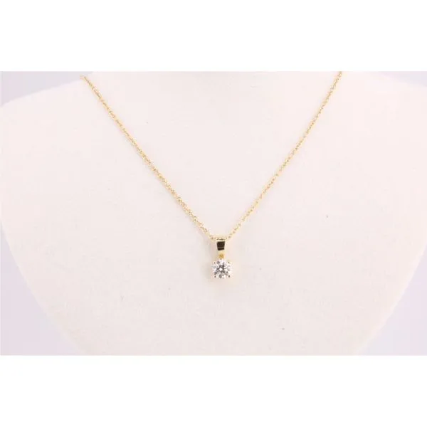14K Yellow Gold Round Lab Grown Diamond Solitaire - .34CT Puckett's Fine Jewelry Benton, KY
