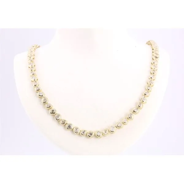 14K Yellow Gold Linked Diamond Necklace Puckett's Fine Jewelry Benton, KY
