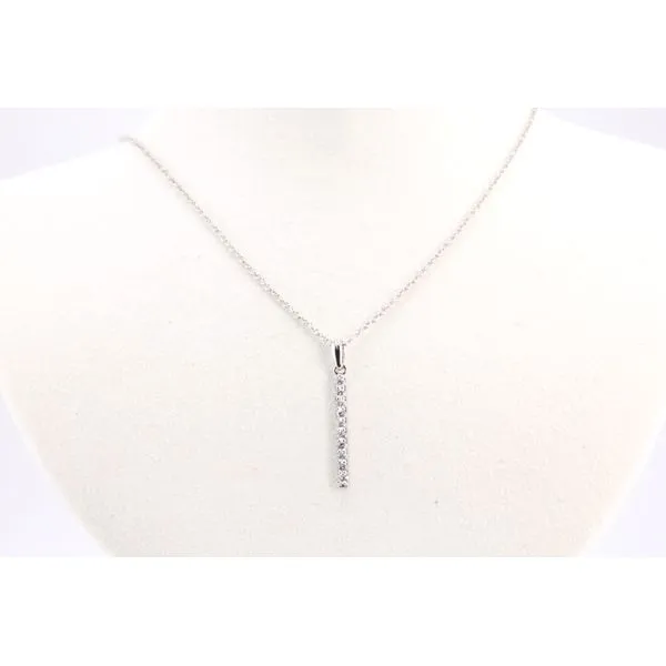 14KW Diamond Vertical Bar Pendant Puckett's Fine Jewelry Benton, KY