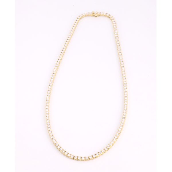 14K Yellow Gold Lab-Grown Diamond Tennis Necklace Puckett's Fine Jewelry Benton, KY