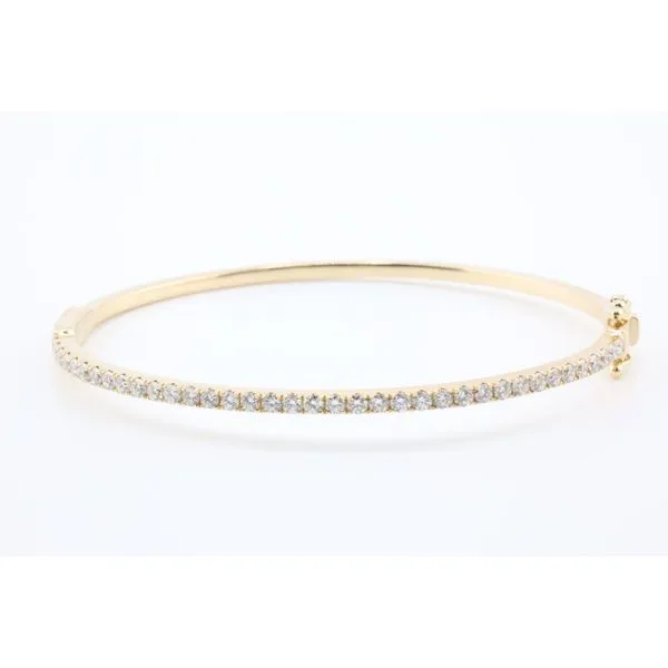 14K Yellow Gold Diamond Bangle Bracelet – 1.11ctw Puckett's Fine Jewelry Benton, KY