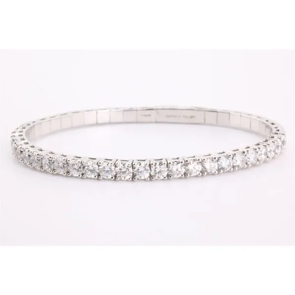 14K White Gold Lab-Grown Diamond Bangle – 5.00ctw Puckett's Fine Jewelry Benton, KY