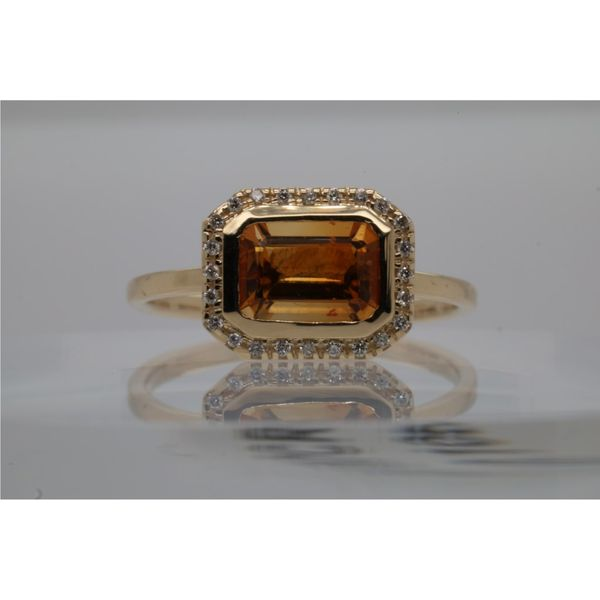 Pear Shaped Citrine Engagement Ring Rose Gold Anniversary Gift -  LisaJewelryUS
