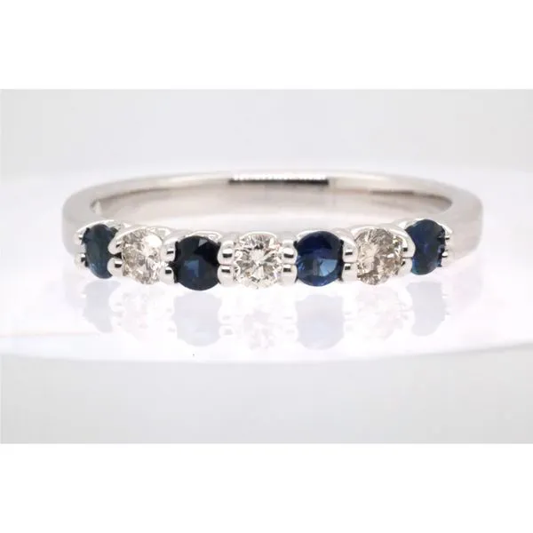14KW Sapphire and Diamond Band Puckett's Fine Jewelry Benton, KY