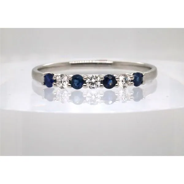 14KW Diamond and Sapphire Band Puckett's Fine Jewelry Benton, KY