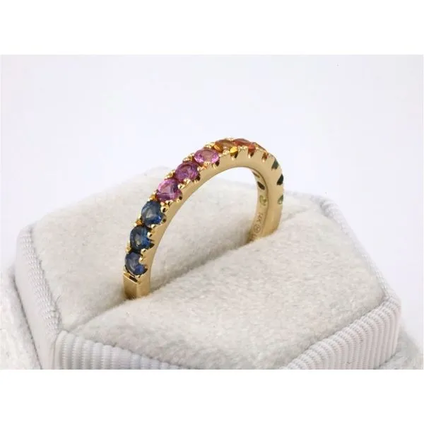 14KY Multicolor Sapphire Ring Image 3 Puckett's Fine Jewelry Benton, KY