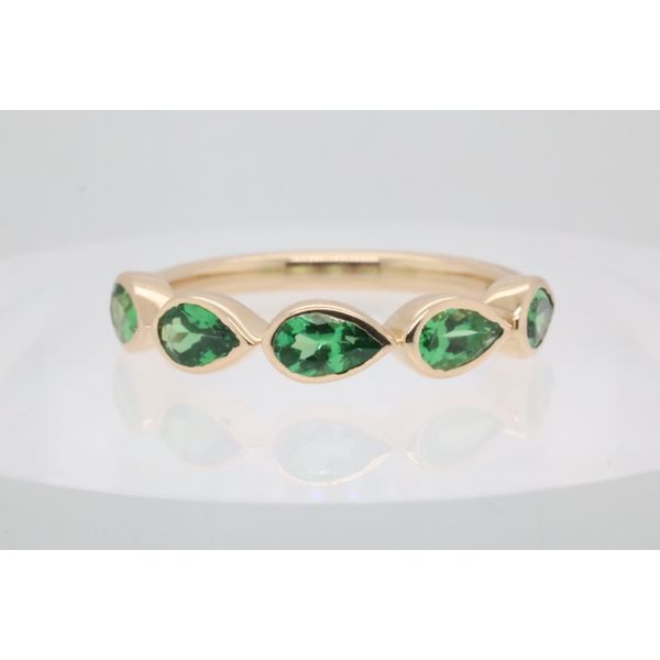 14K Yellow Gold Tsavorite Garnet Band Puckett's Fine Jewelry Benton, KY