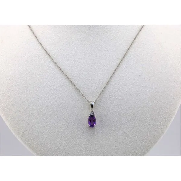10K White Gold Amethyst Necklace Puckett's Fine Jewelry Benton, KY