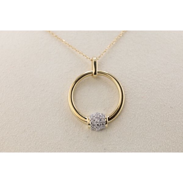 14K Yellow Gold Natural Diamond Pendant – 0.16ctw Image 2 Puckett's Fine Jewelry Benton, KY