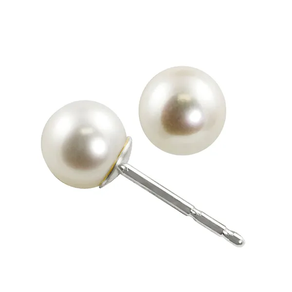 14K White Gold Pearl Stud Earrings Puckett's Fine Jewelry Benton, KY
