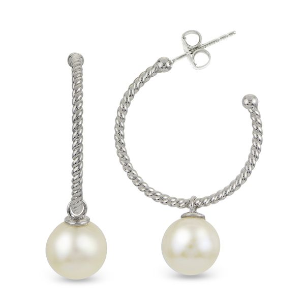 Freshwater Pearl Hoop Earrings Puckett's Fine Jewelry Benton, KY