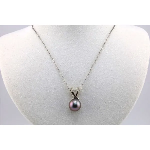 14K White Gold Tahitian Pearl Pendant Puckett's Fine Jewelry Benton, KY