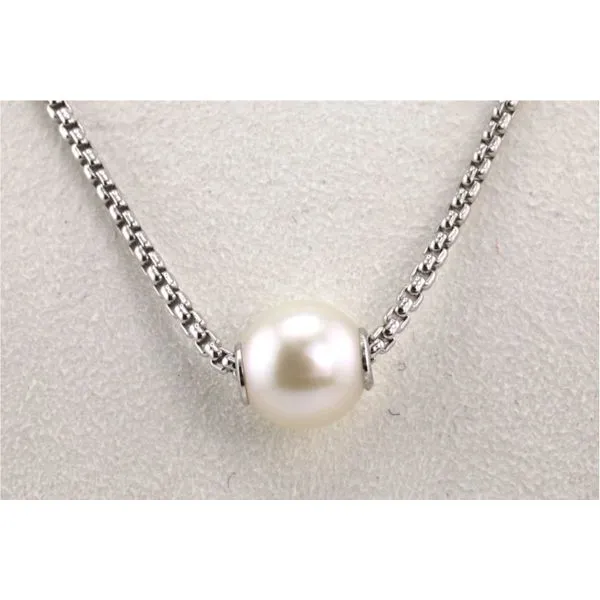 Freshwater Cultured Pearl Solitaire Necklace Image 2 Puckett's Fine Jewelry Benton, KY