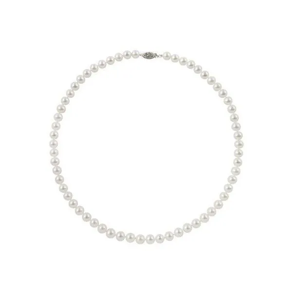 14KY 18" 7-7.5MM AA Freshwater Pearl Necklace Puckett's Fine Jewelry Benton, KY