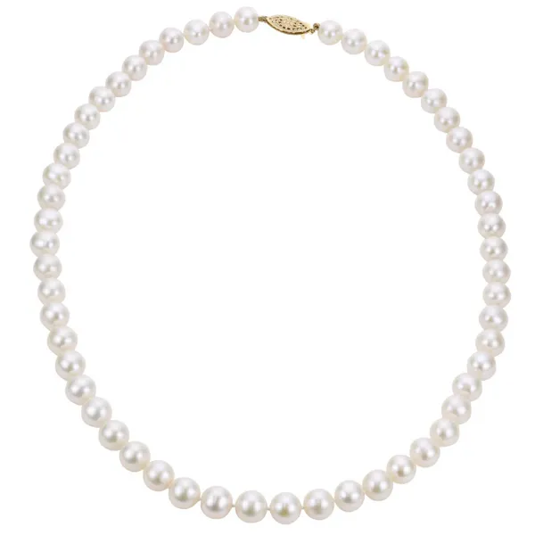 14KY Freshwater Pearl Necklace, 6-6.5mm, "A" FW, 20" Puckett's Fine Jewelry Benton, KY