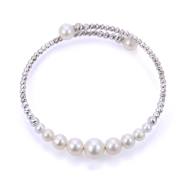 Freshwater Pearl Sparkle Cuff Bracelet Puckett's Fine Jewelry Benton, KY