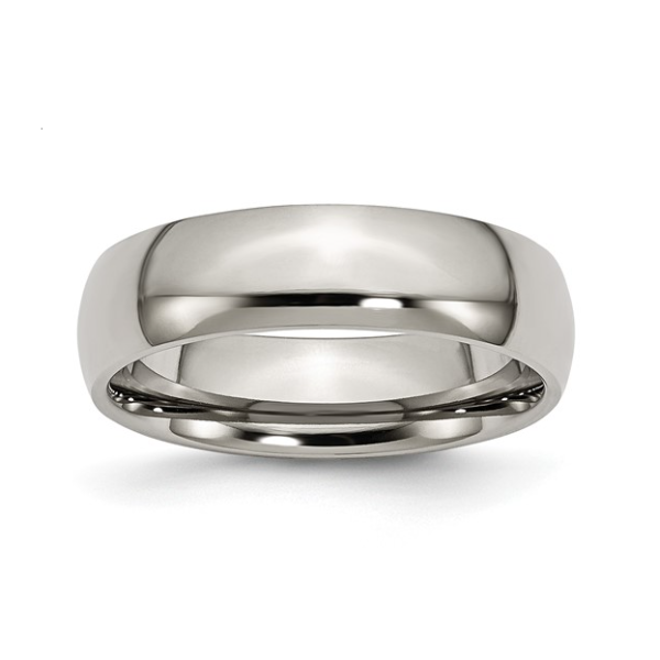 Mens Titanium 6mm Polished Band - Size 9 Puckett's Fine Jewelry Benton, KY