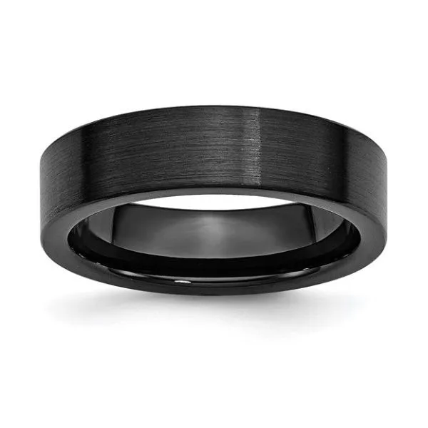 Mens Black Ceramic Wedding Band: Size 9 Puckett's Fine Jewelry Benton, KY
