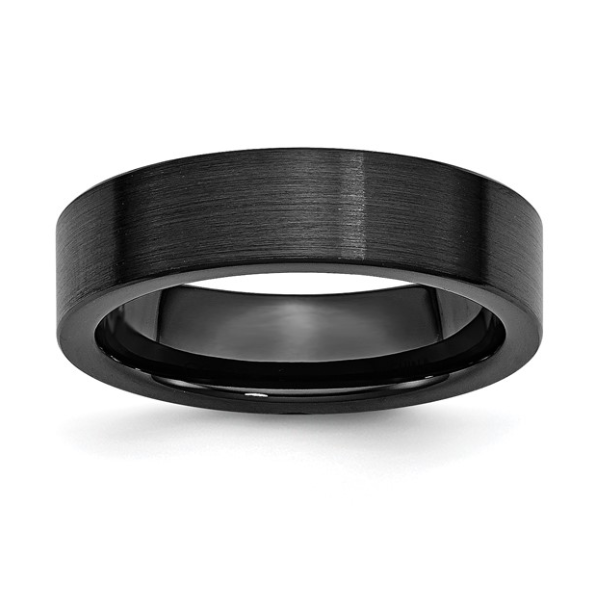 Mens Black Ceramic Wedding Band: Size 9 Puckett's Fine Jewelry Benton, KY