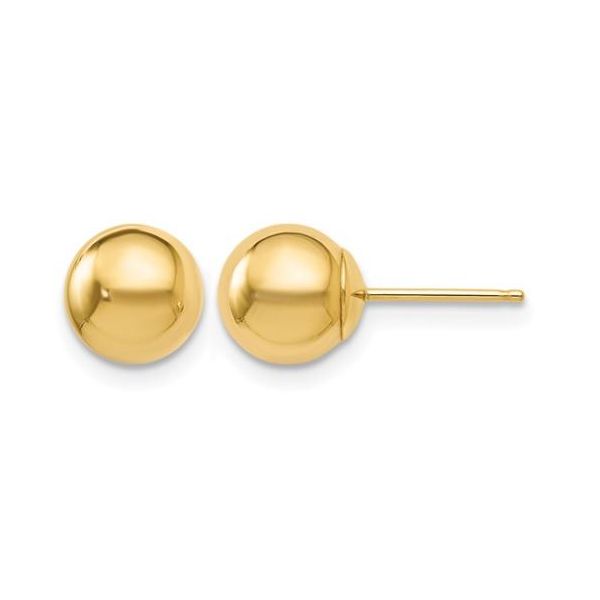 10KY Polished Ball Earrings Puckett's Fine Jewelry Benton, KY