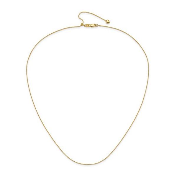 Leslie's 14K Yellow Gold Adjustable .8MM Diamond Cut Wheat Chain, 22" Puckett's Fine Jewelry Benton, KY