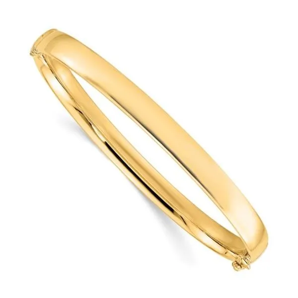 10K Yellow Gold 5.9MM Bangle Bracelet Puckett's Fine Jewelry Benton, KY
