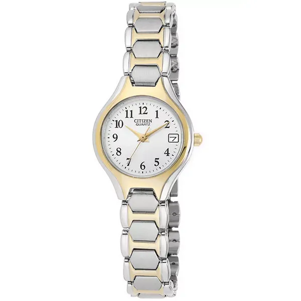 LADIES CITIZEN WATCH QUARTZ TUTONE BRACELET DATE NUMBER DIAL, WR30 Puckett's Fine Jewelry Benton, KY