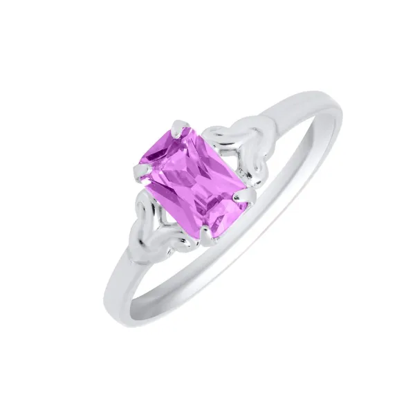 Marathon SS Child's Birthstone Ring - February Puckett's Fine Jewelry Benton, KY