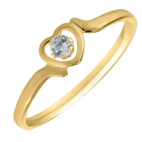 14KY Gold and Diamond Children's Ring, Size 3.5 Puckett's Fine Jewelry Benton, KY