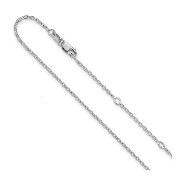 Leslies Sterling Silver Diamond cut 1.4mm Cable Chain adjustable Puckett's Fine Jewelry Benton, KY