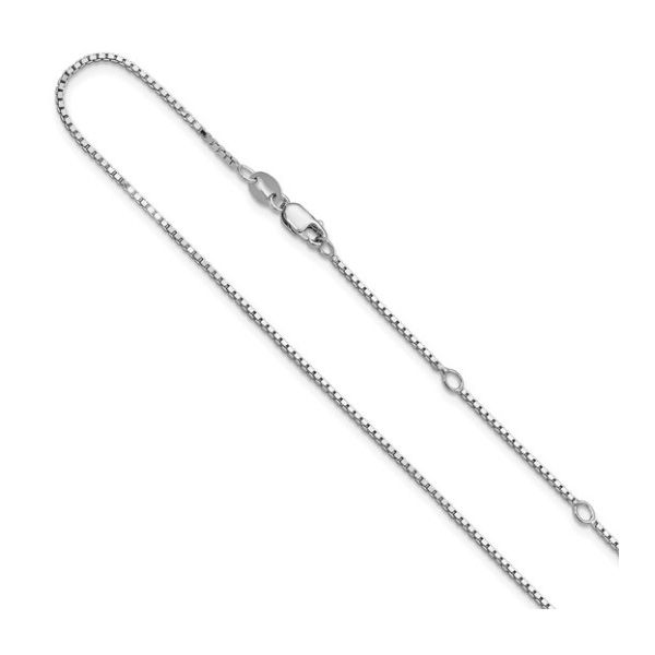 Leslie's Sterling Silver 1.1mm Box Chain Adjustable Puckett's Fine Jewelry Benton, KY