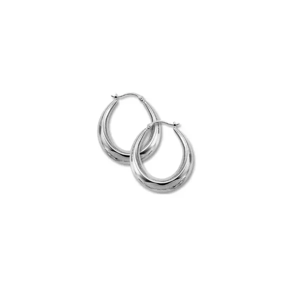 Sterling Silver Shell Hoop Earrings Puckett's Fine Jewelry Benton, KY