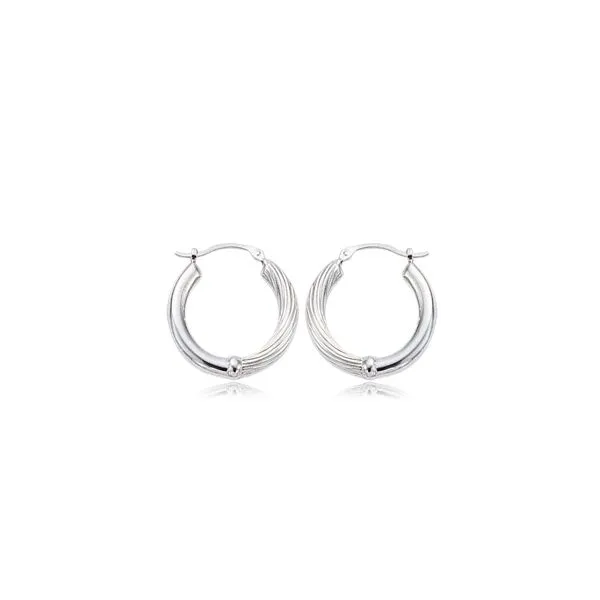 Sterling Silver Twisted Hoop Earrings Puckett's Fine Jewelry Benton, KY