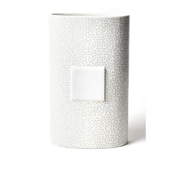 Coton Colors Happy Everything Stone Small Dot Oval Vase - Big Puckett's Fine Jewelry Benton, KY