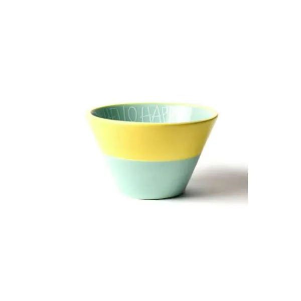 Coton Colors Happy Everything Color Block Appetizer Bowl - Mint Puckett's Fine Jewelry Benton, KY