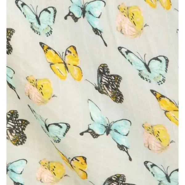 Milkbarn Newborn Gown and Hat Set - Butterfly Puckett's Fine Jewelry Benton, KY