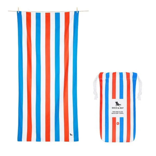 Dock and Bay Quick Dry Towel - Striped-Poolside Parties (Large) Puckett's Fine Jewelry Benton, KY