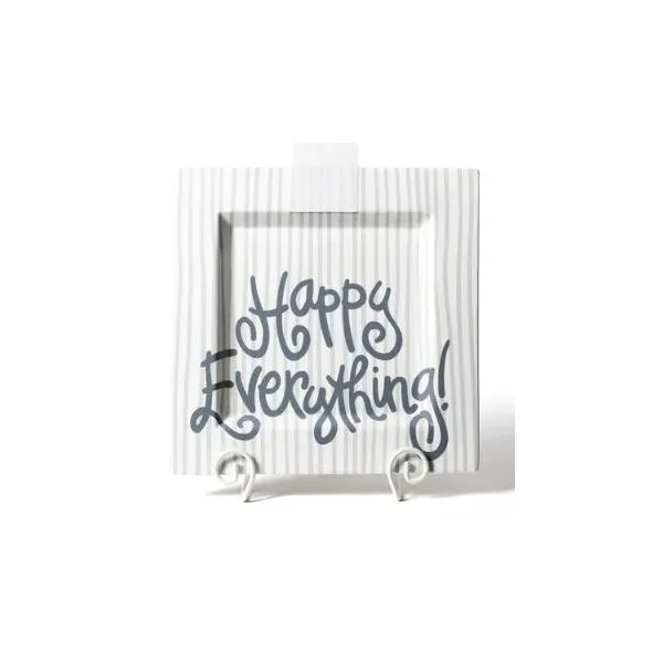 Coton Colors Stone Stripe Happy Everything Big Square Platter Puckett's Fine Jewelry Benton, KY