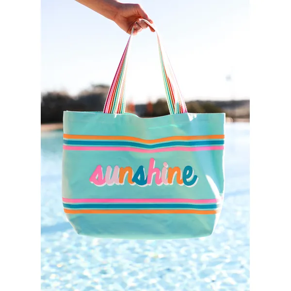 Jadelyn Brooke Canvas Tote - Sunshine - Mint Puckett's Fine Jewelry Benton, KY