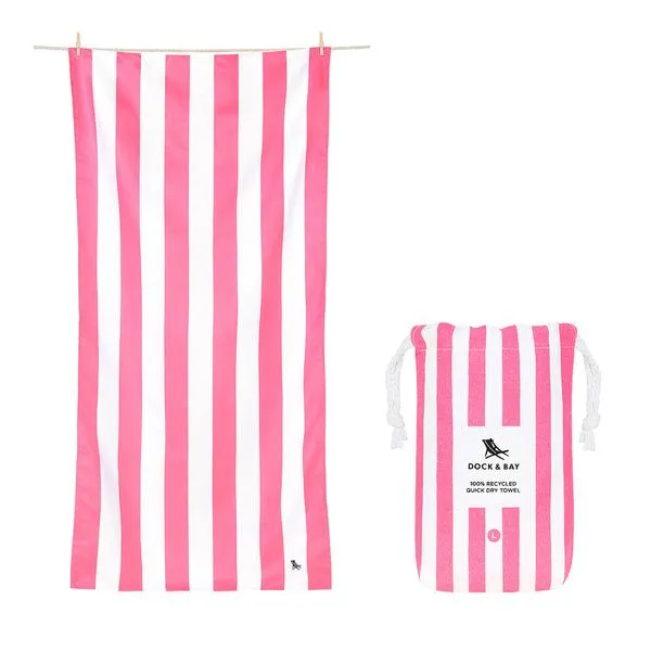 Dock and Bay Beach Towel - Cabana - XL - Phi Phi Pink Puckett's Fine Jewelry Benton, KY