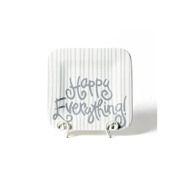 Coton Colors Happy Everything 9.25 Mini Platter - Stone Skinny Stripe Puckett's Fine Jewelry Benton, KY