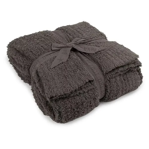 BAREFOOT DREAMS RIBBED THROW--CHARCOAL Puckett's Fine Jewelry Benton, KY