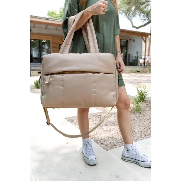 Jadelyn Brooke Puffer Duffle Moxie Latte Puckett's Fine Jewelry Benton, KY