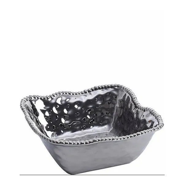 Pampa Bay Large Square Salad Bowl Silver Puckett's Fine Jewelry Benton, KY