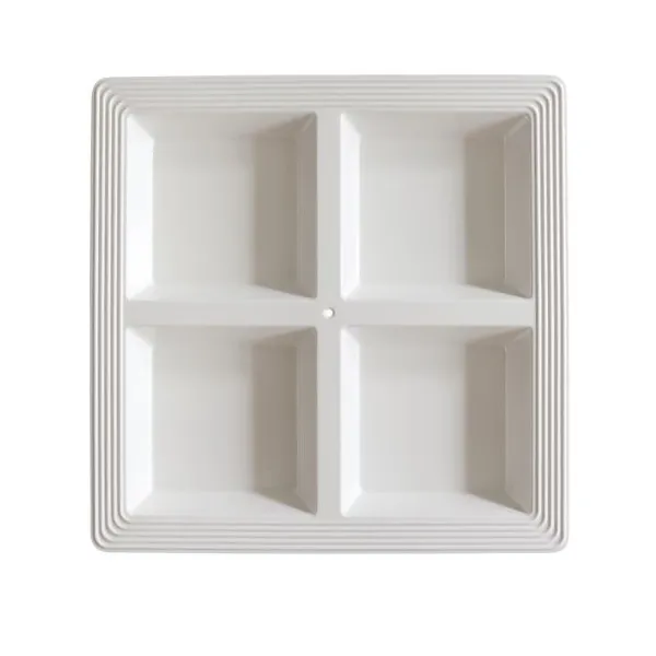 Nora Fleming Melamine Square Sectional Server - Pinstripes Puckett's Fine Jewelry Benton, KY