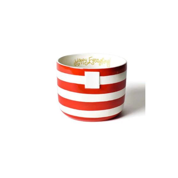 COTON COLORS HAPPY EVERYTHING RED STRIPE BIG BOWL Gifts Puckett's Fine Jewelry Benton, KY