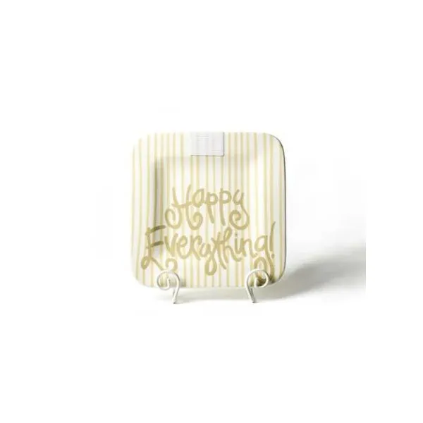 Happy Everything Neutral Skinny Stripe Mini Platter Puckett's Fine Jewelry Benton, KY