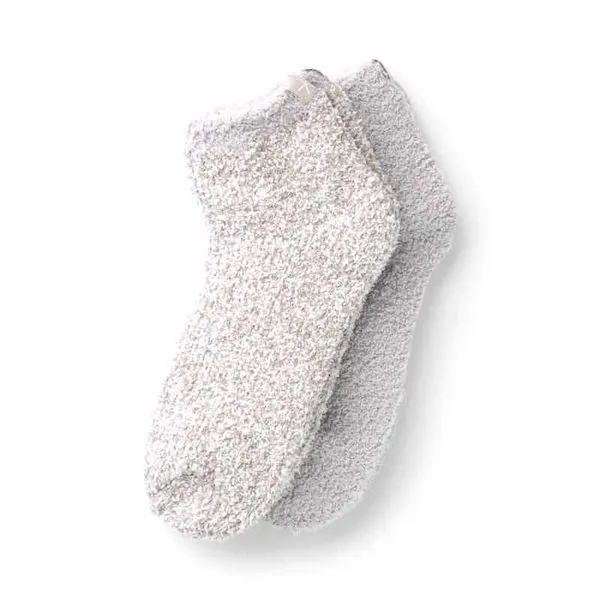 BAREFOOT DREAMS 2 PAIR TENNIS SOCK SET--STONE Puckett's Fine Jewelry Benton, KY