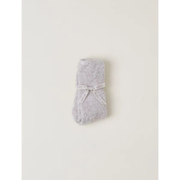 Barefoot Dreams Cozychic Heathered Socks, Stone/White, Small - Medium Puckett's Fine Jewelry Benton, KY