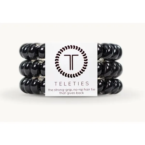 Teleties Large Jet Black Hair Ties Puckett's Fine Jewelry Benton, KY